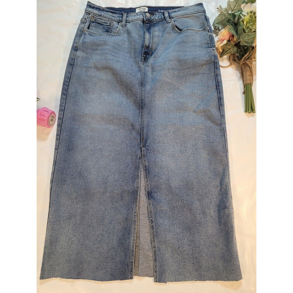 Kensie Jean High Rise Skirt Blue Size 12/31